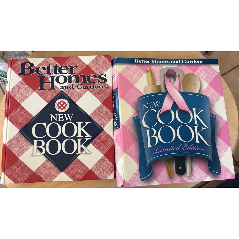 2x Vintage Better Homes & Gardens New Cookbook Limited Edition Recipes Cook Book